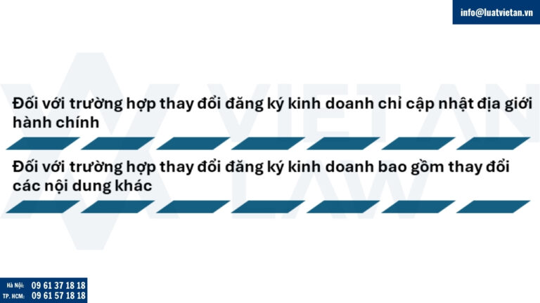 Hướng dẫn thủ tục thay đổi đăng ký kinh doanh tại Phường Giảng Võ