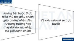 Điều chỉnh Giấy chứng nhận đầu tư tại Phường Sài Gòn
