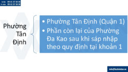 Điều chỉnh Giấy chứng nhận đầu tư tại Phường Tân Định, Tp. Hồ Chí Minh