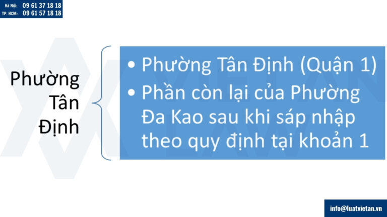 Phường Tân Định Sau sáp nhập