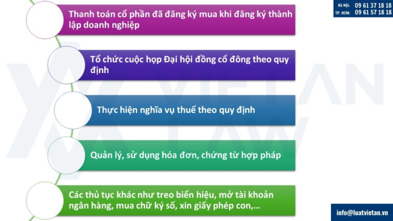sau thành lập công ty cổ phần