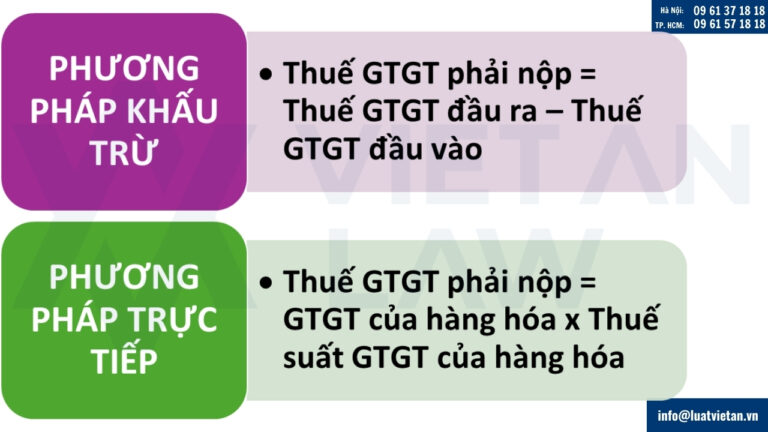 thuế giá trị gia tăng theo phương pháp khấu trừ