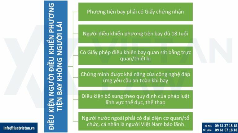 Điều kiện người điều khiển phương tiện bay không người lái