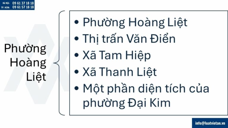Thông tin Phường Hoàng Liệt