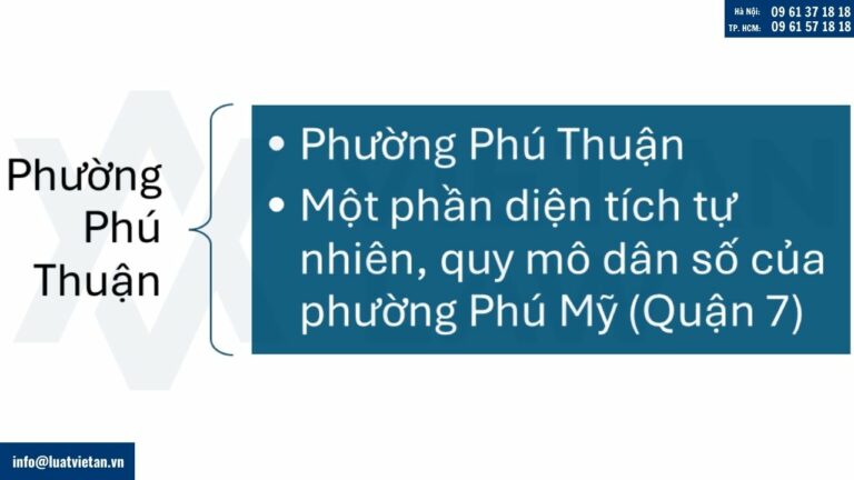 Thông tin Phường Phú Thuận