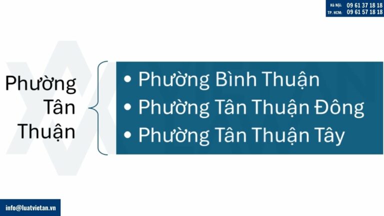 Thông tin phường Tân Thuận