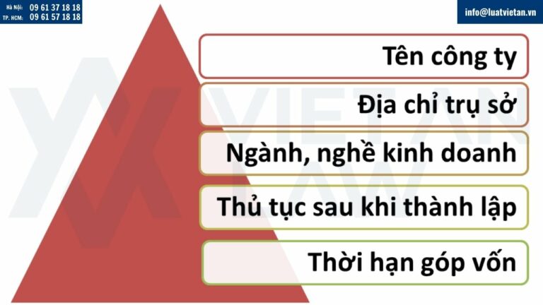 lưu ý khi thành lập công ty tại phường Tân Sơn Hòa