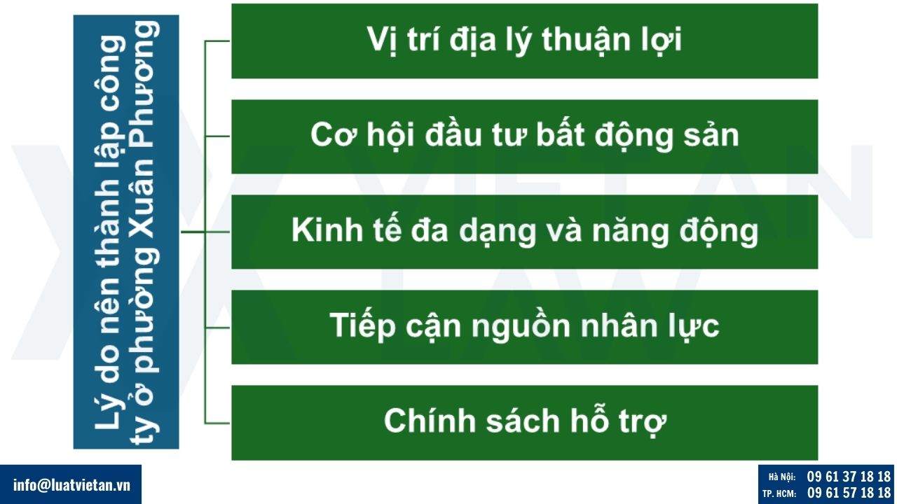 Lý do nên thành lập công ty ở Phường Xuân Phương