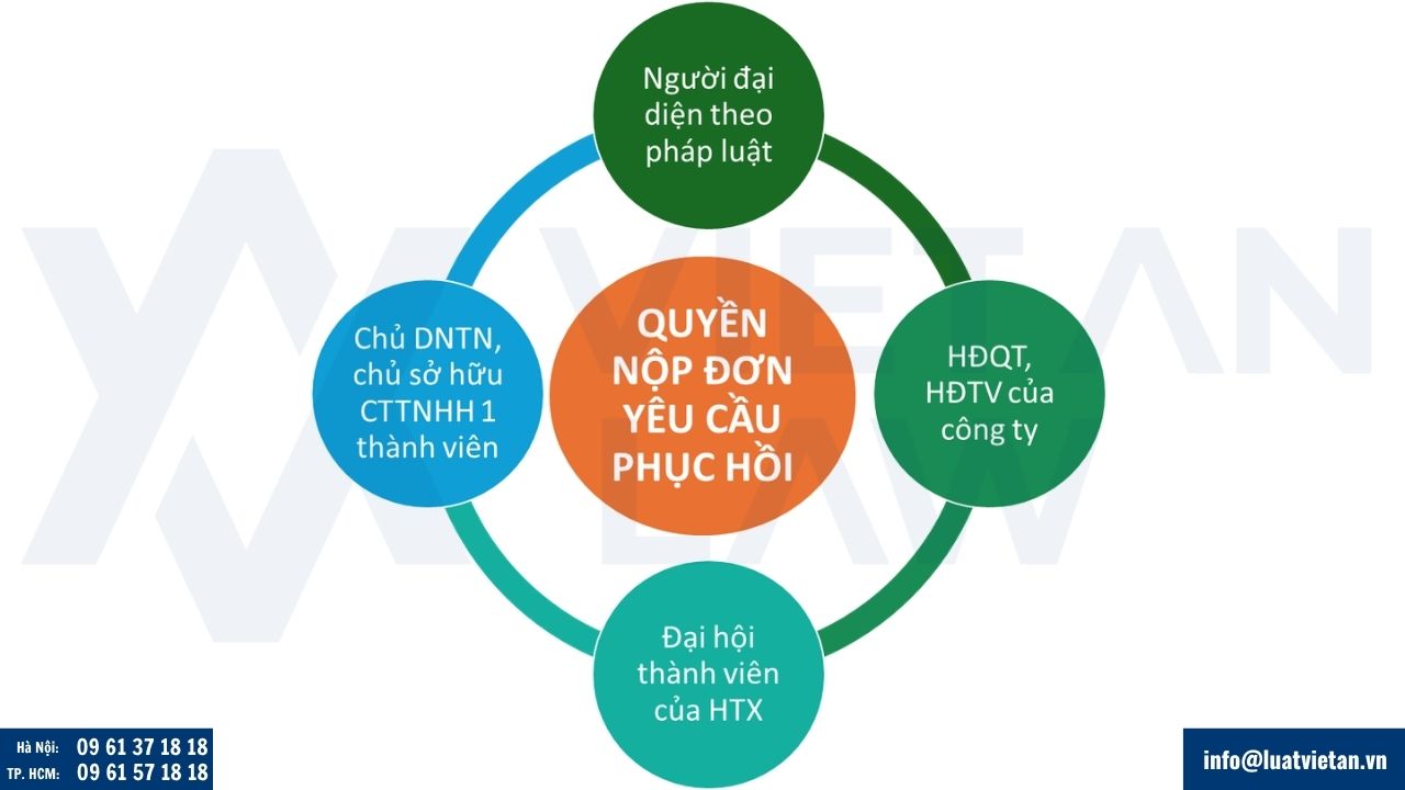 Quyền nộp đơn yêu cầu phục hồi doanh nghiệp