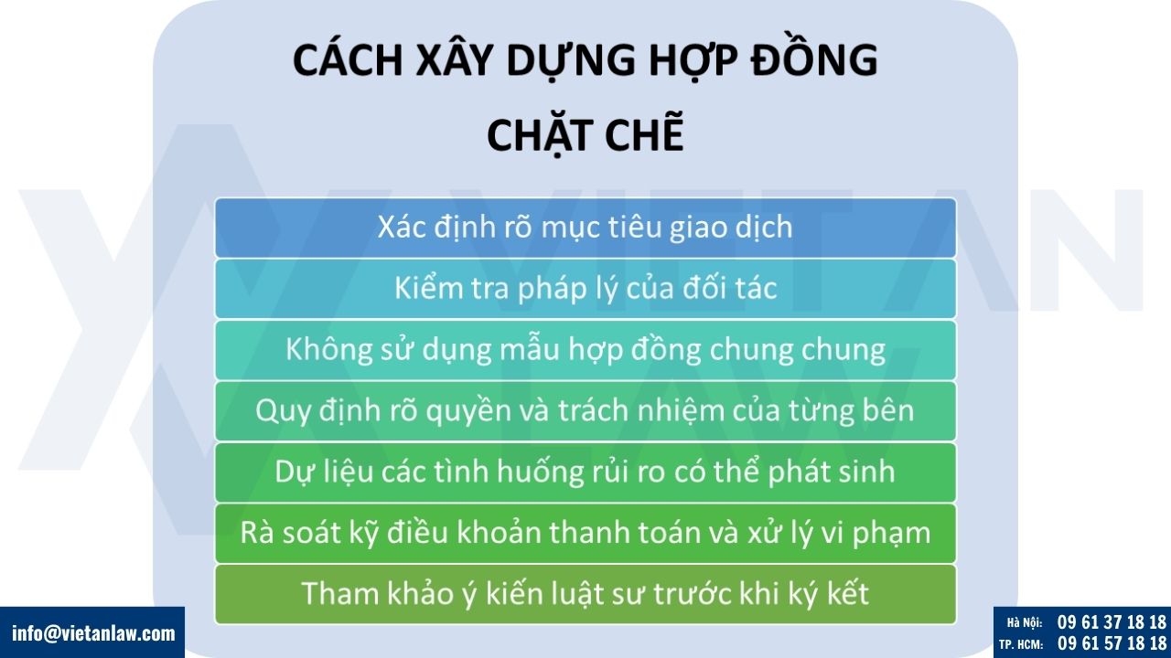 Cách soạn thảo hợp đồng chặt chẽ