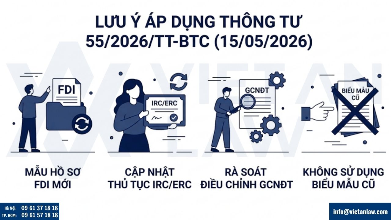lưu ý khi áp dụng Thông tư 55-2026-TT-BTC
