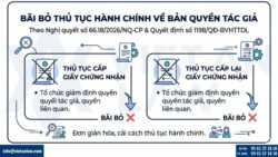 Bãi bỏ một số thủ tục về bản quyền tác giả năm 2026 theo Quyết định 1198