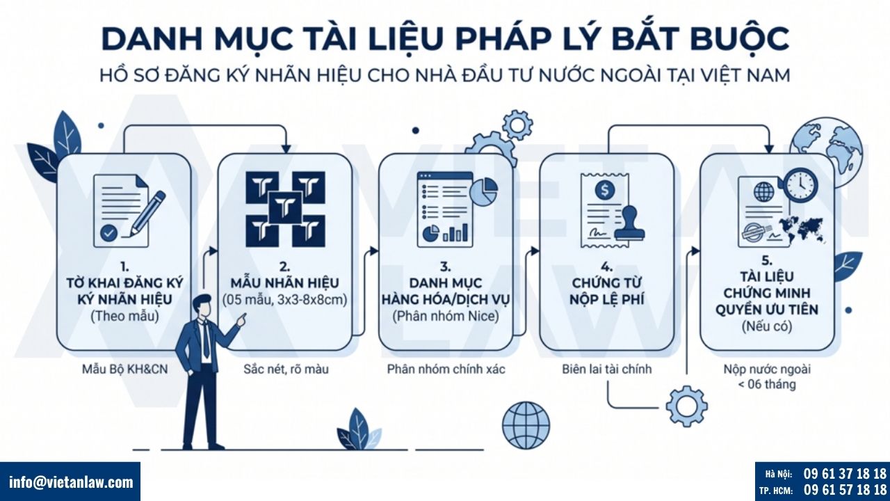 hồ sơ đăng ký nhãn hiệu tại Việt Nam cho nhà đầu tư Đài Loan