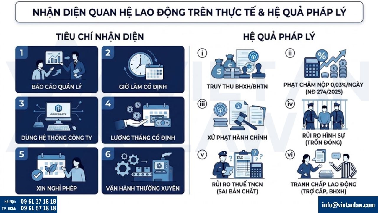 nhận diện quan hệ lao động trên thực tế & hệ quả pháp lý